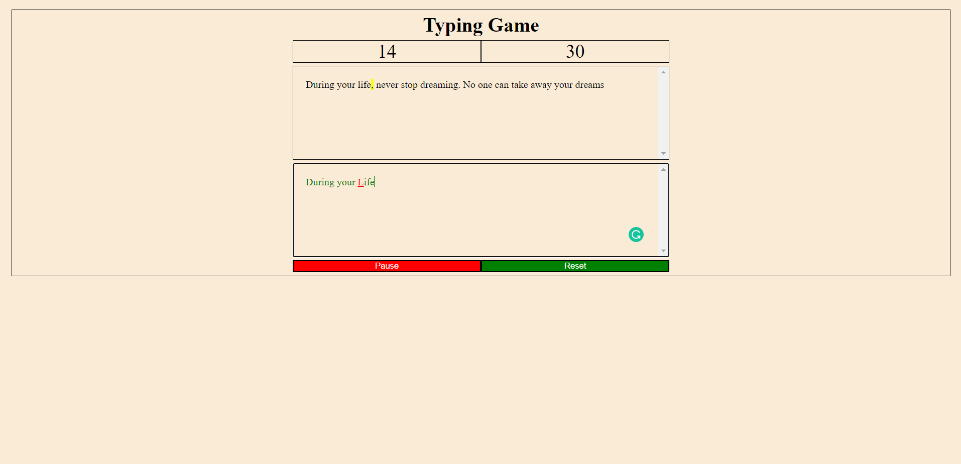Typing Game